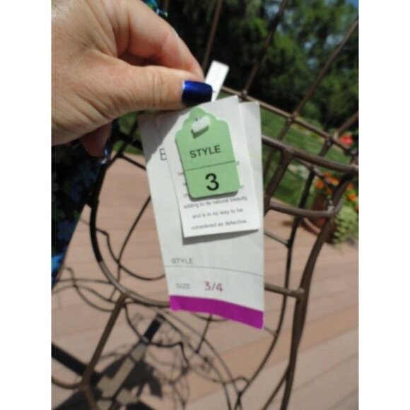 Women’s Blondie and Me Summer Floral Maxi Dress 100% Polyester Blues Green White - Picture 4 of 9